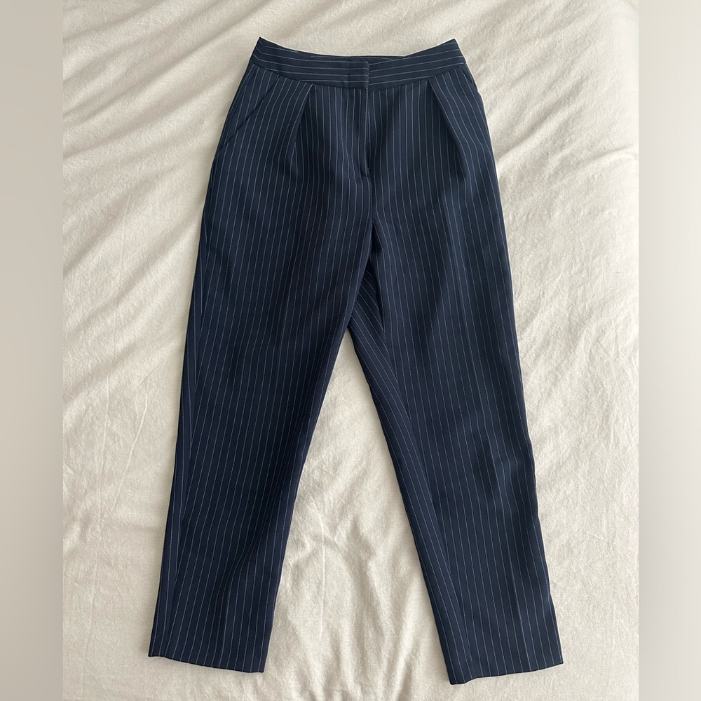 Topshop Pinstripe Dress Pants
